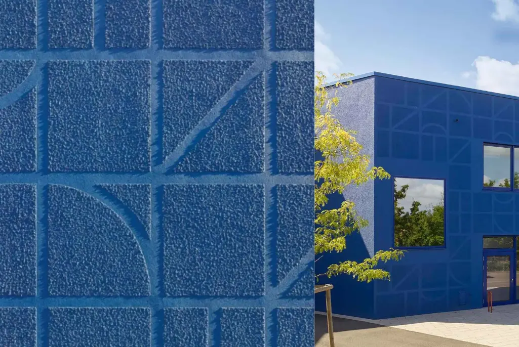 Intonaco per facciate esterne creative, texture intonaco unico per progettazione hotel