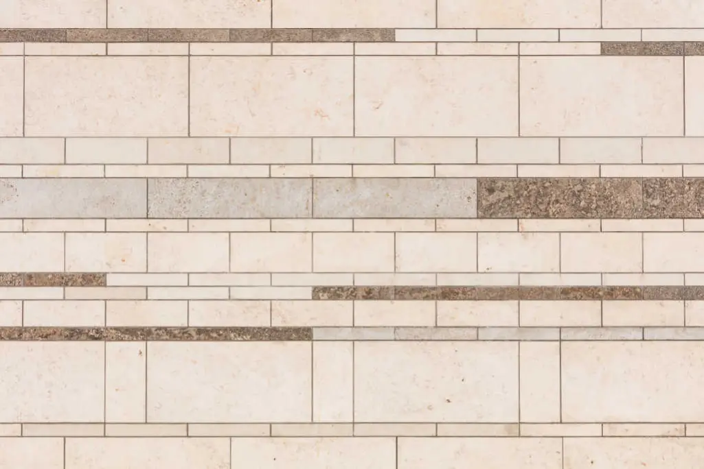Dettaglio di una facciata con la pietra naturale StoStone come rivestimenti per esterni
