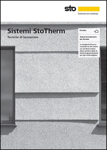 Copertina brochure StoTherm - tecniche di lavorazione